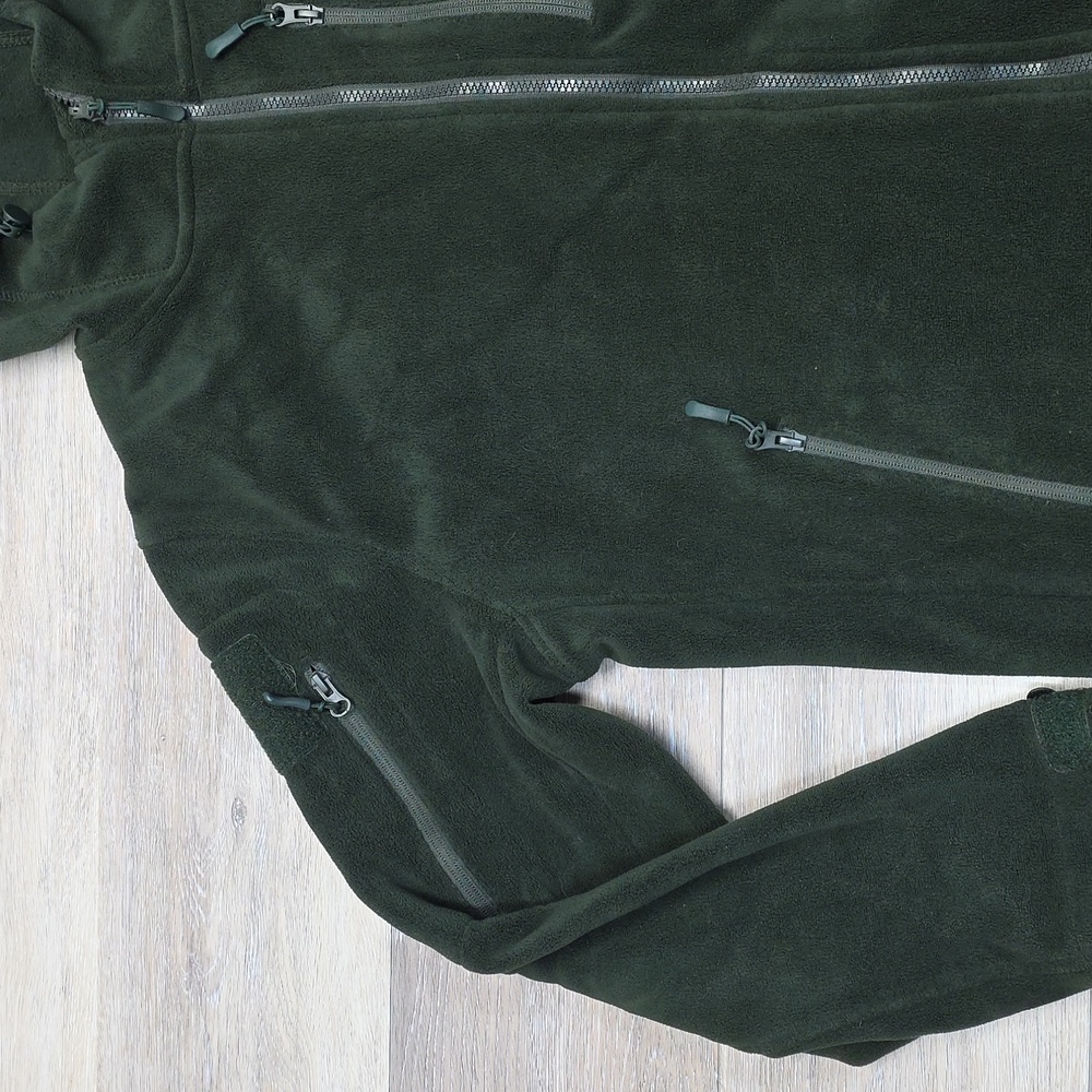 Baerskin Tactical Supply Bearskin 4 Performance ZipUp Fleece Hoodie Green Sz Lg - Picture 5 of 16